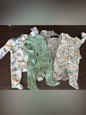 Carter's Newborn (NB) in Multiple Dinosaur Patterns - Multicolor